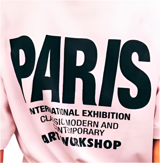 Paris Art Oversized T-Shirt