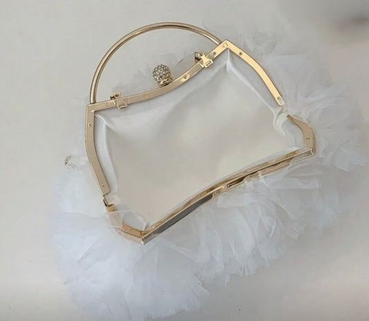 Elegant Fluffy Party Clutch