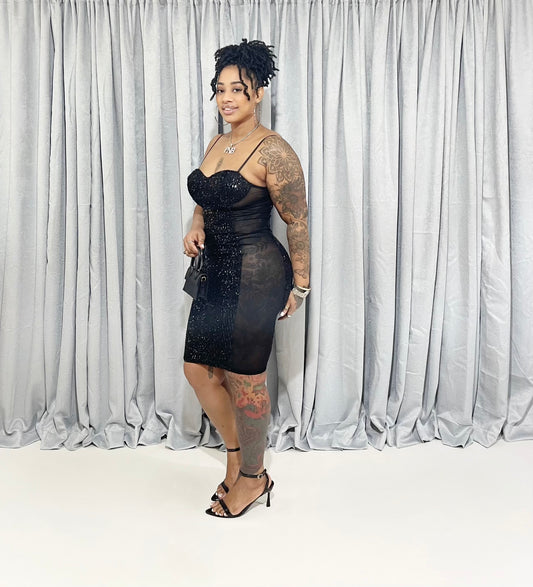 Dangerous Glitter Midi Dress