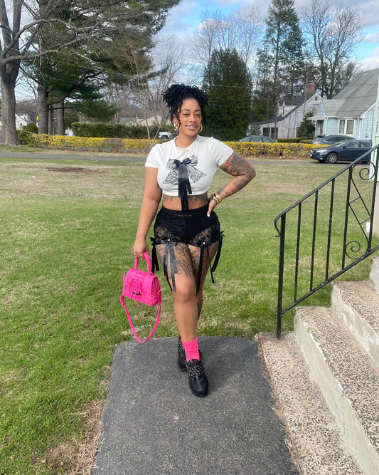 Lace in Trouble Shorts Set