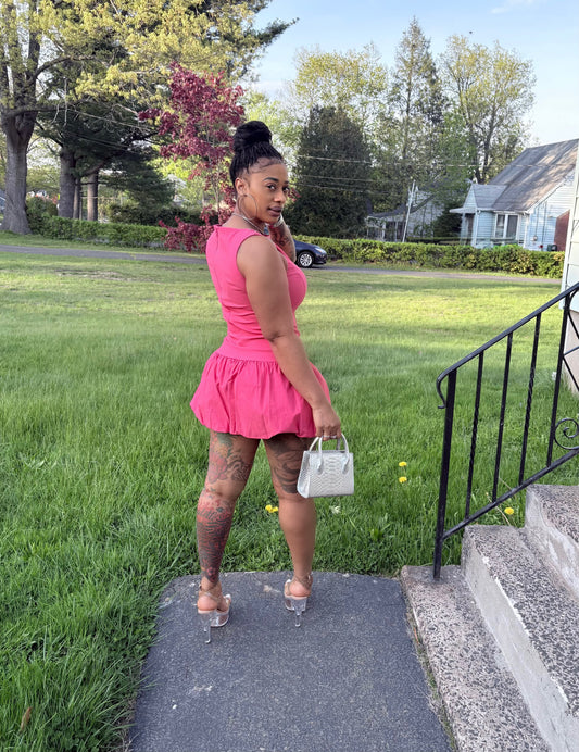 Rosalee Drop Waist Mini Dress