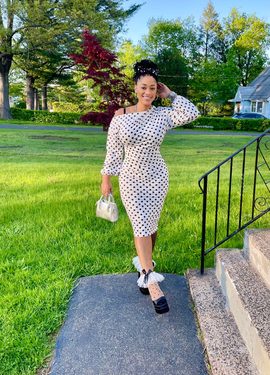 Love Me Dotty Midi Dress