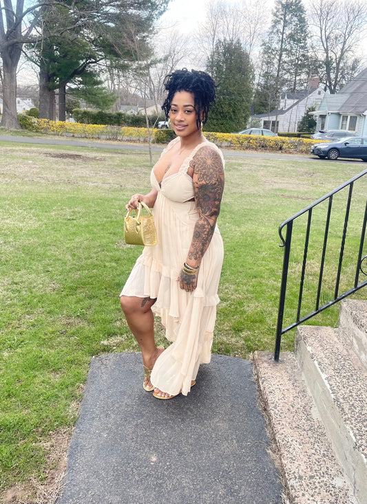 Creamy Sweet Hi-Low Dress