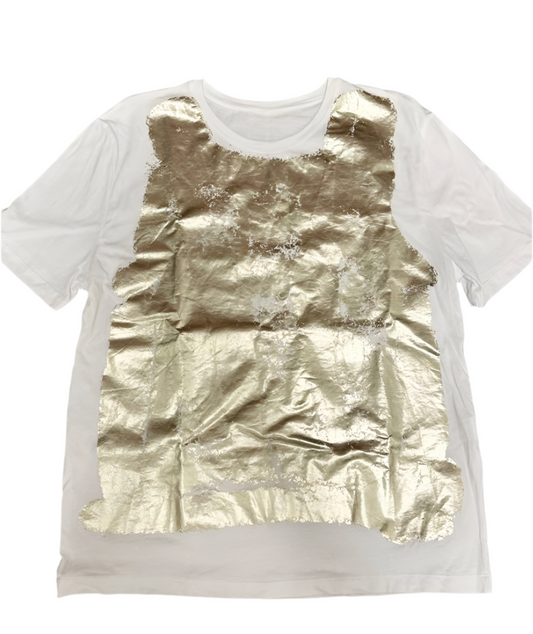 Metallic Gold Foil Graphic Tee
