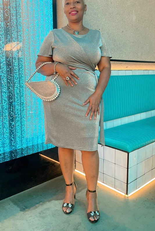 Silver Heart Clutch