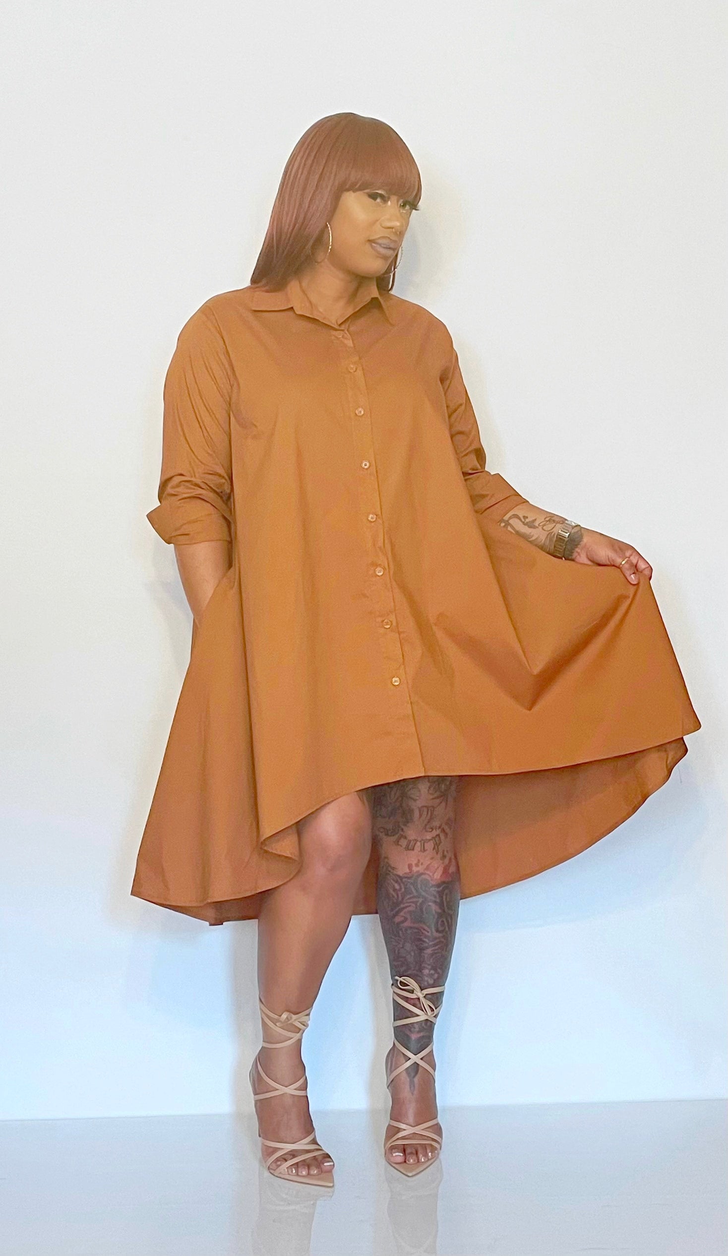 pineapple shirt dress JENNY SHIRTDRESS BLUE PINEAPPLES