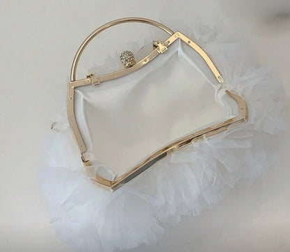 Elegant Fluffy Party Clutch