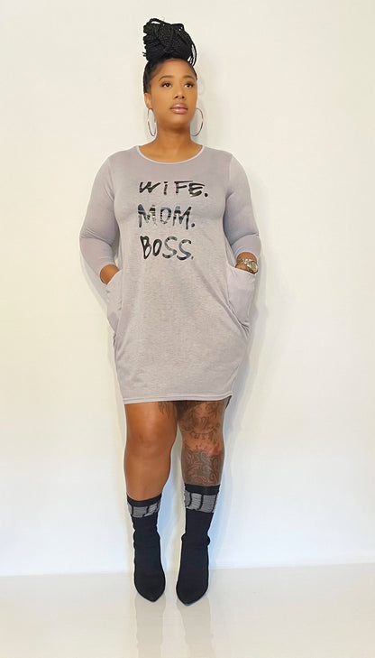 Define Me T-shirt Dress