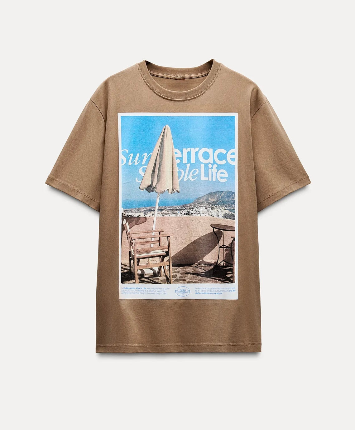 Summer Terrace Graphic Oversized Tee