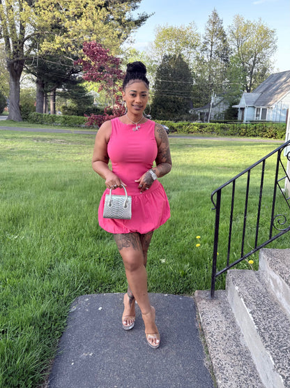 Rosalee Drop Waist Mini Dress