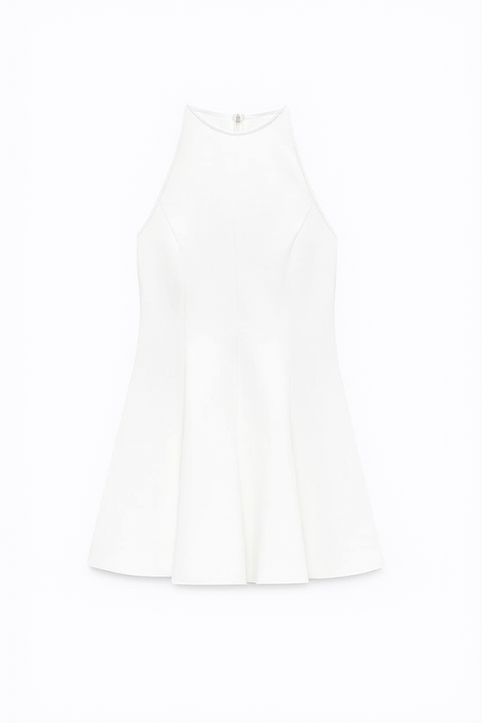 Timeless Angelic Godet Mini Dress