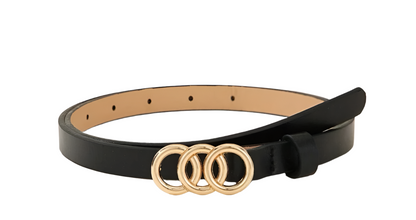 Triple Ring Skinny Belt