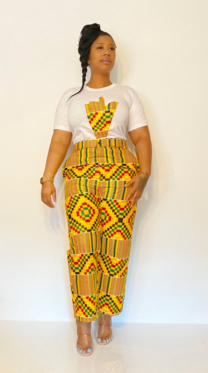 African T-Shirt Pants Set