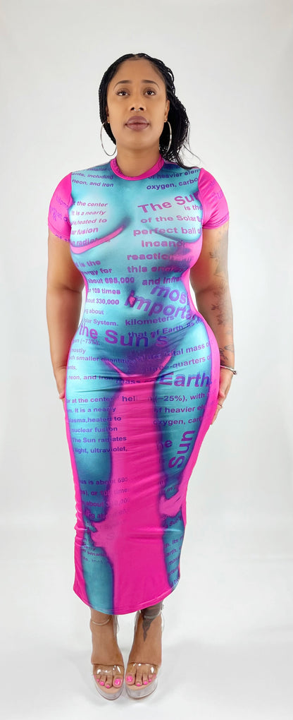 Read My Body Midi Dress