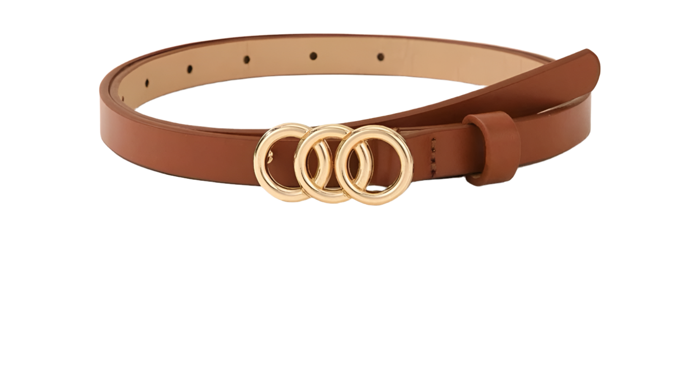 Triple Ring Skinny Belt