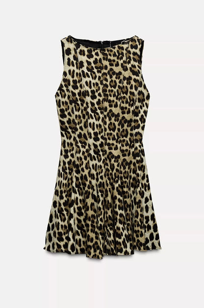 Leopard Fit & Flare Dress