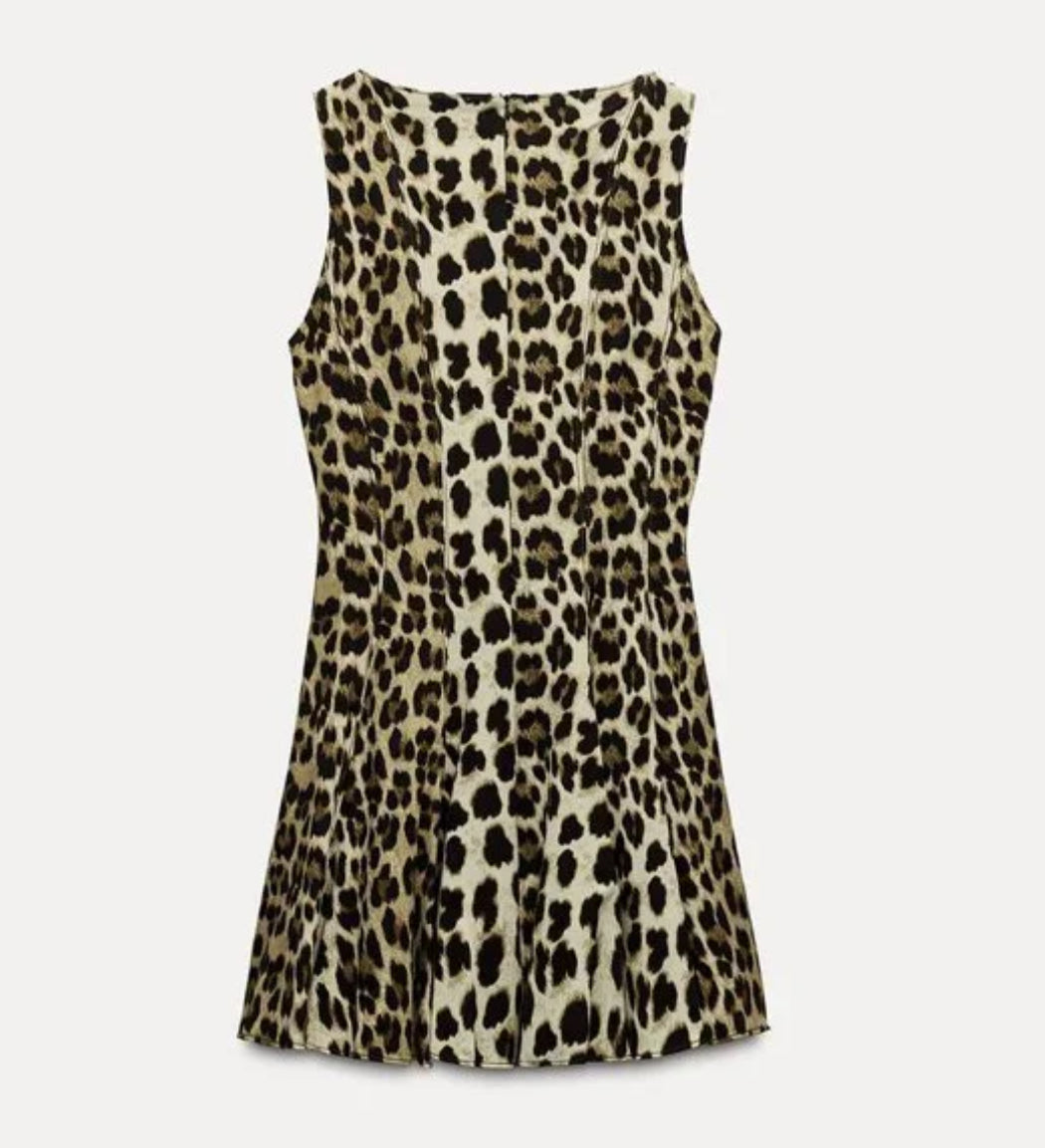 Leopard Fit & Flare Dress