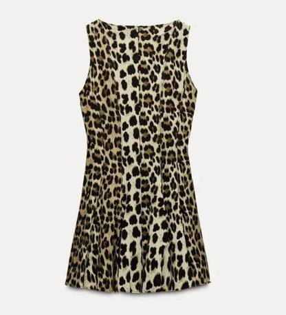 Leopard Fit & Flare Dress