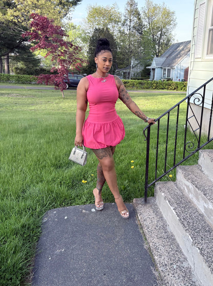 Rosalee Drop Waist Mini Dress