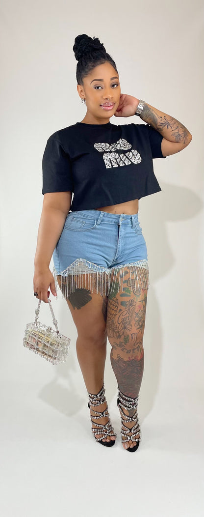 Dazzle Me Denim Shorts