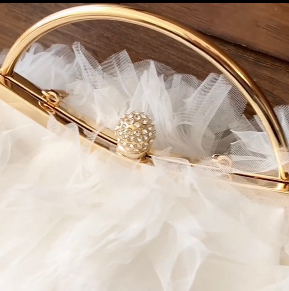 Elegant Fluffy Party Clutch