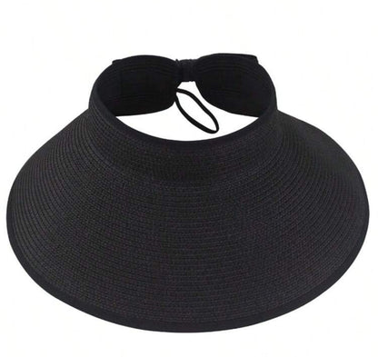 Visor Bowknot Straw Hat