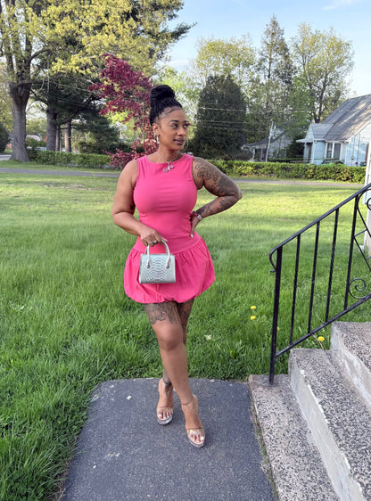 Rosalee Drop Waist Mini Dress