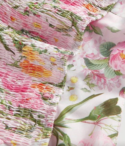 Spring Bloom Halter Dress