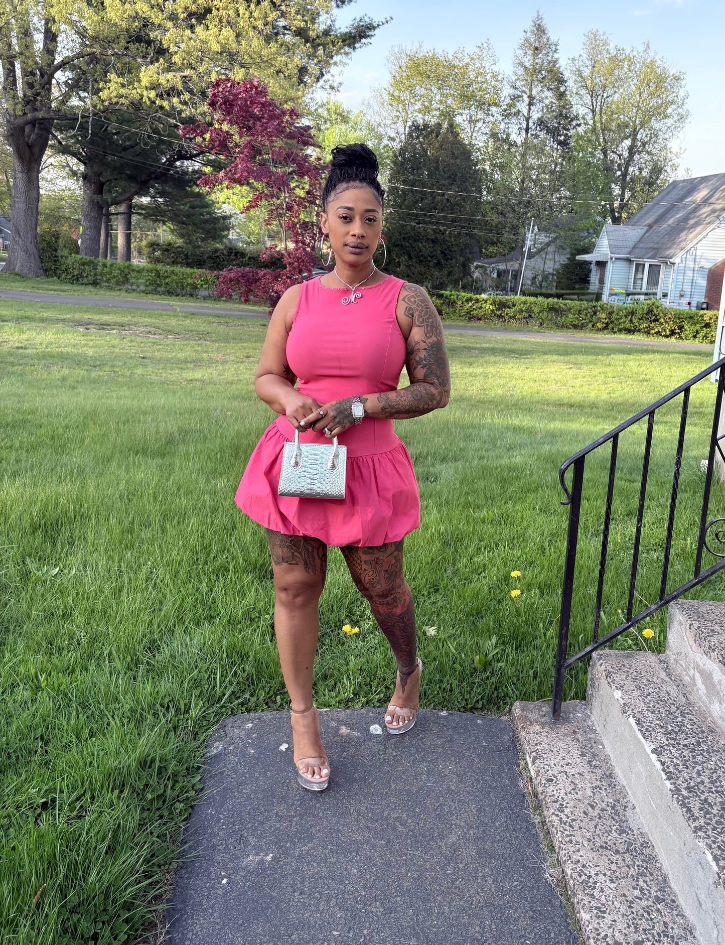 Rosalee Drop Waist Mini Dress