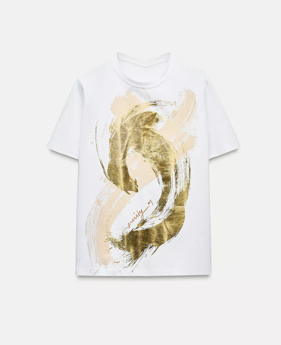 Metallic Brushstroke Tee