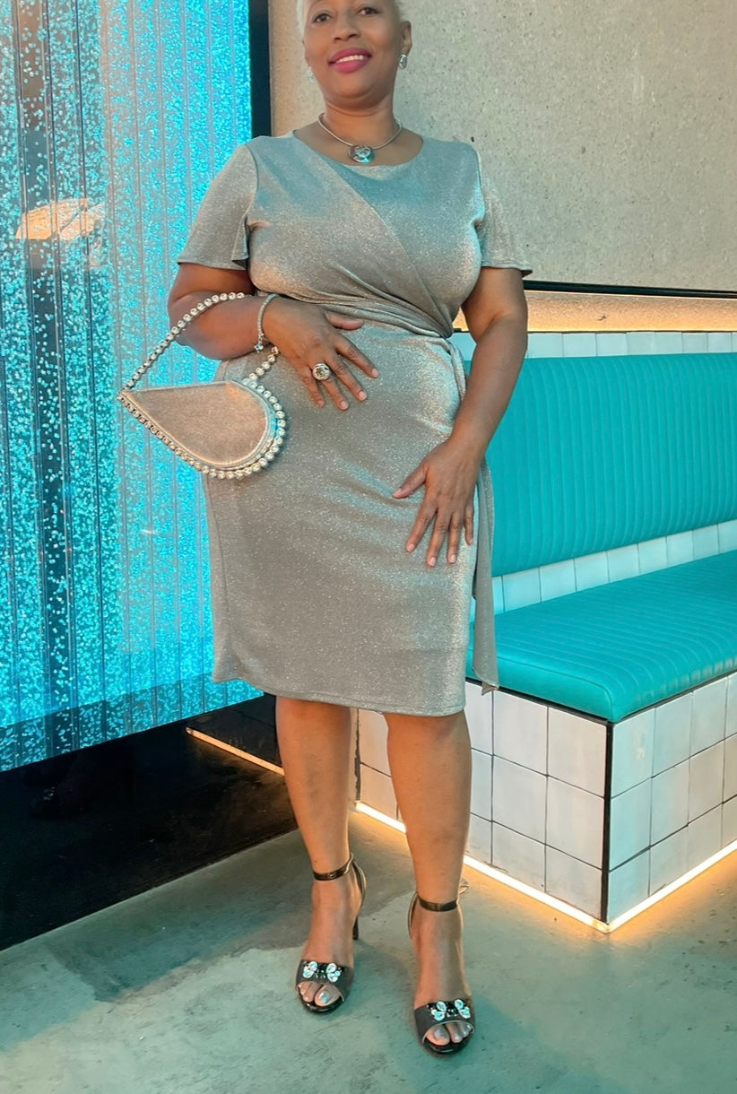Silver Heart Clutch