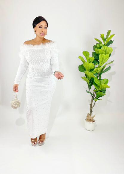 Pretty As A Pearl Midi Dress