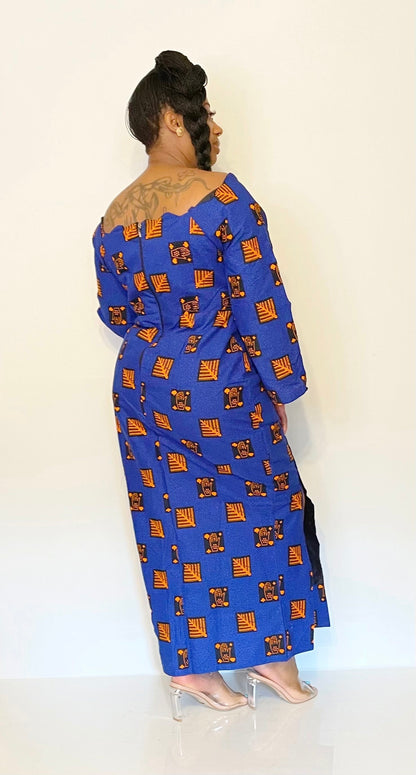 African Bell Sleeve Dress