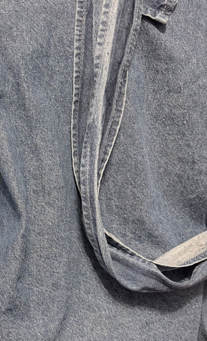 Backless Beauty Denim Maxi Dress