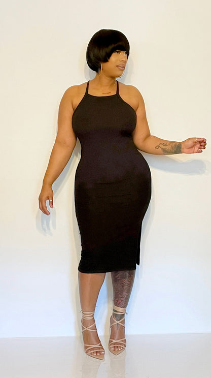 Innocent Midi Black Dress