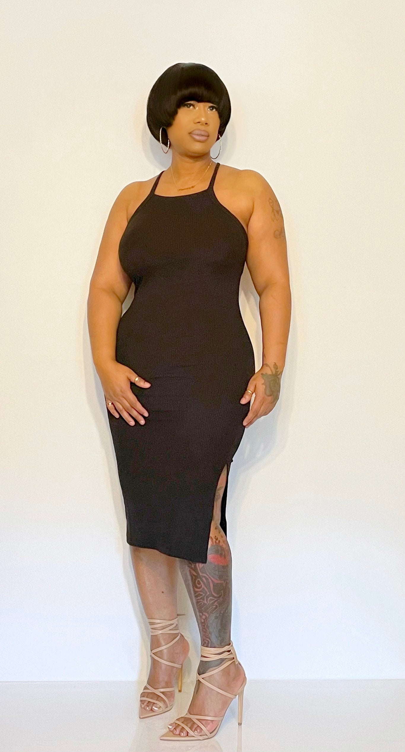 Innocent Midi Black Dress