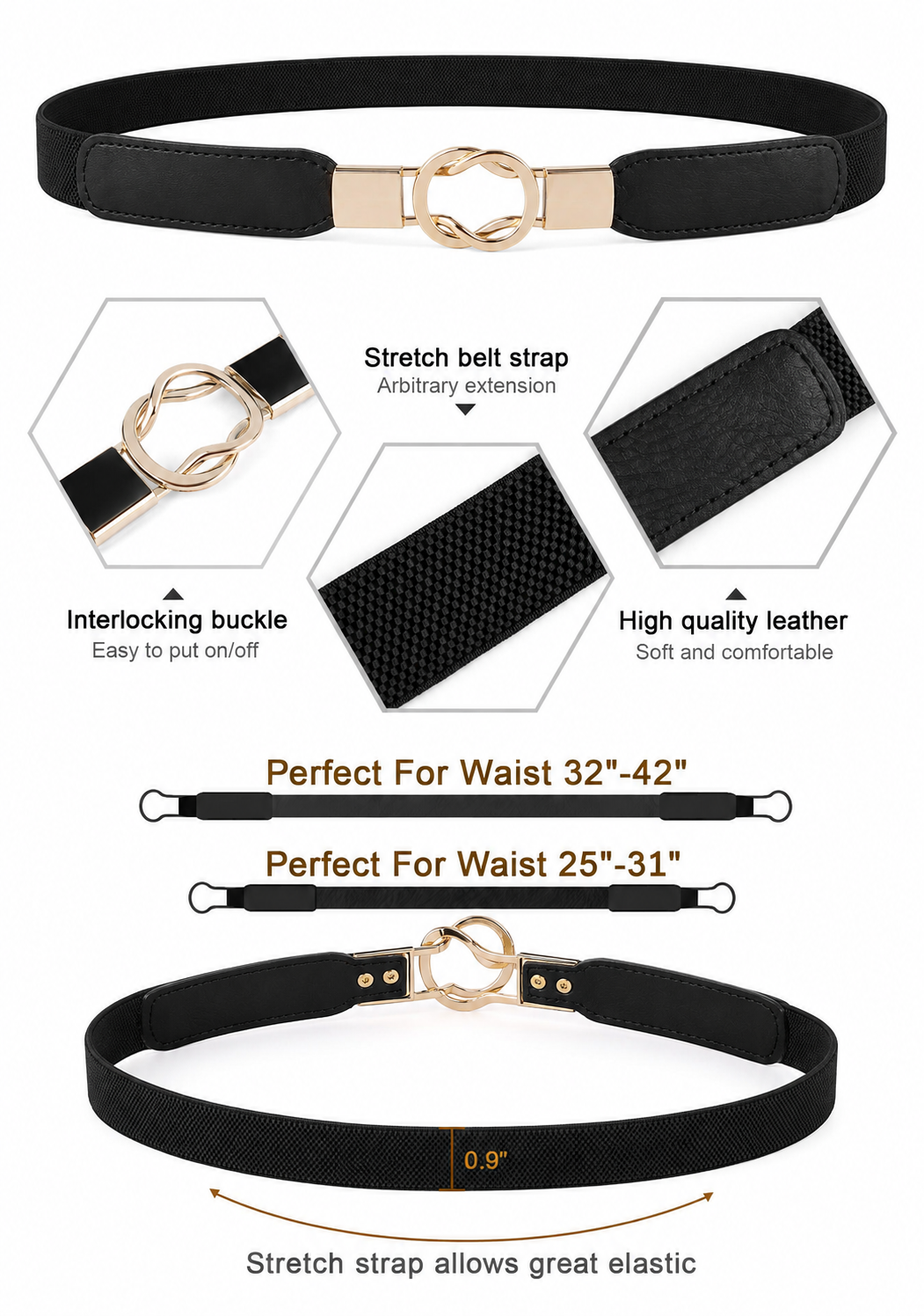 Stretch Skinny Belt