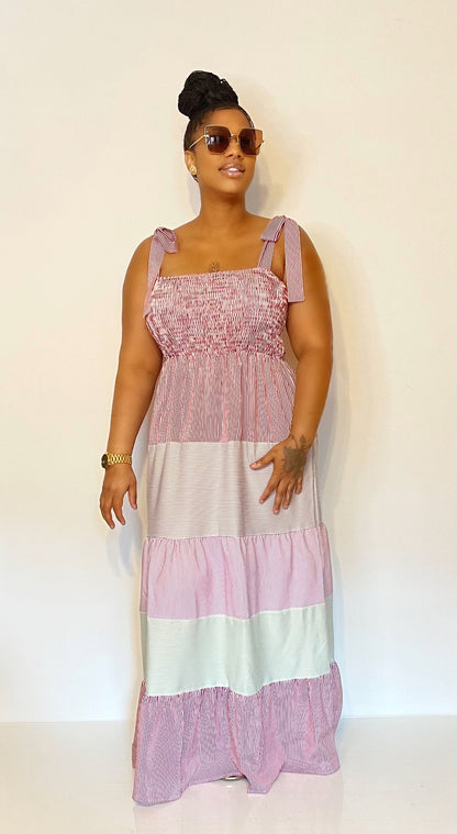 Joyce Smocking Maxi Dress