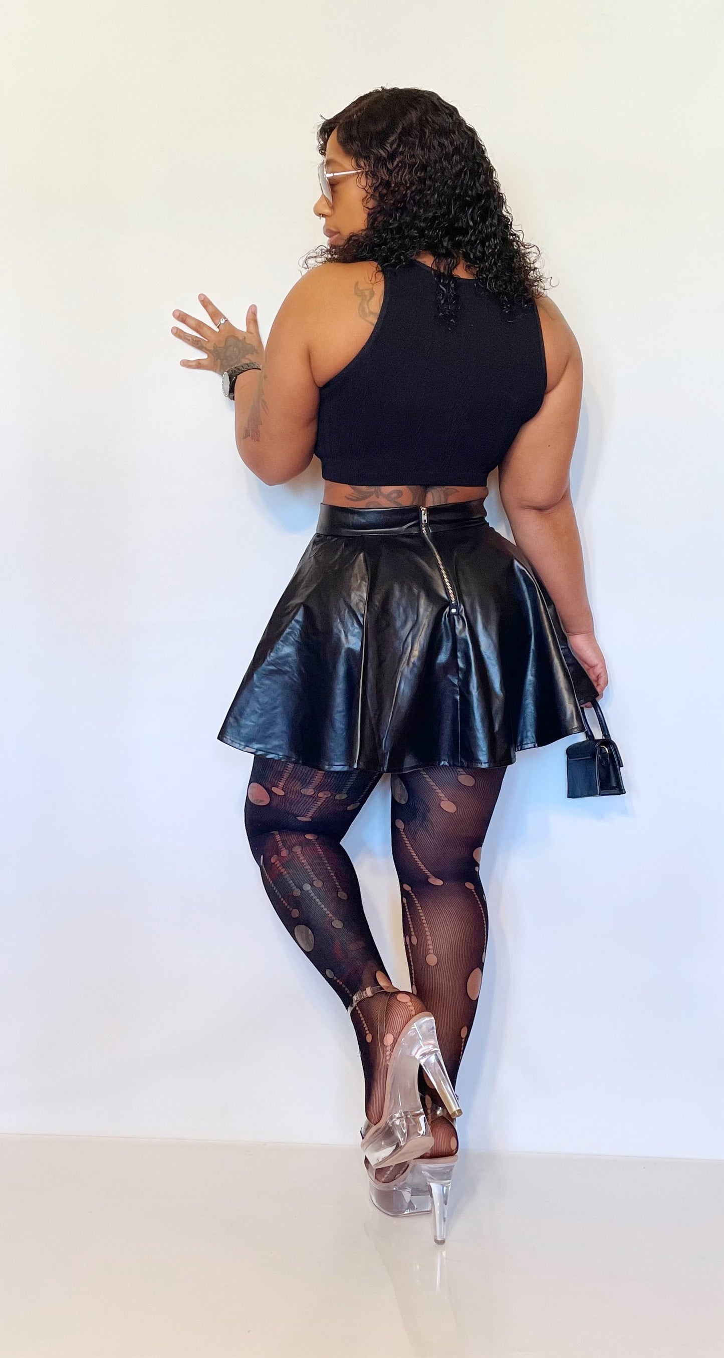 Tame Me Faux Leather Skirt