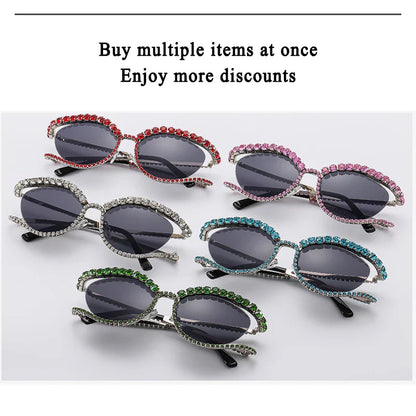 Designer Rhinestone Sunglasses