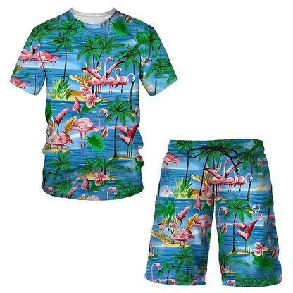Casual men beach short set