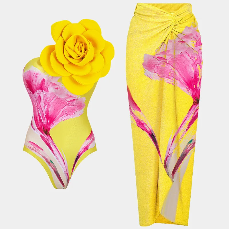 Daffodil one piece swimsuit