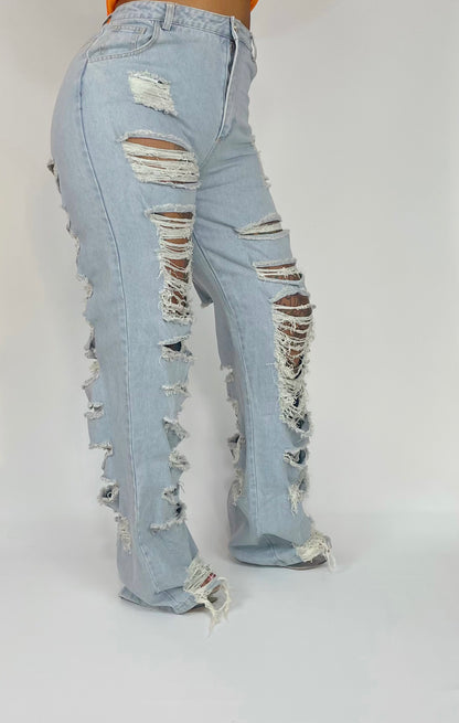 In The Streets Ripped Denim