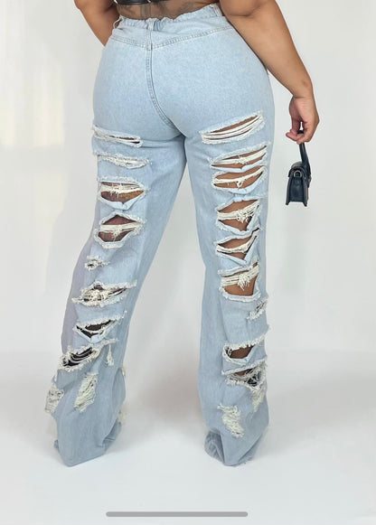 In The Streets Ripped Denim