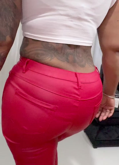 Scarlet PU Faux Leather Pants