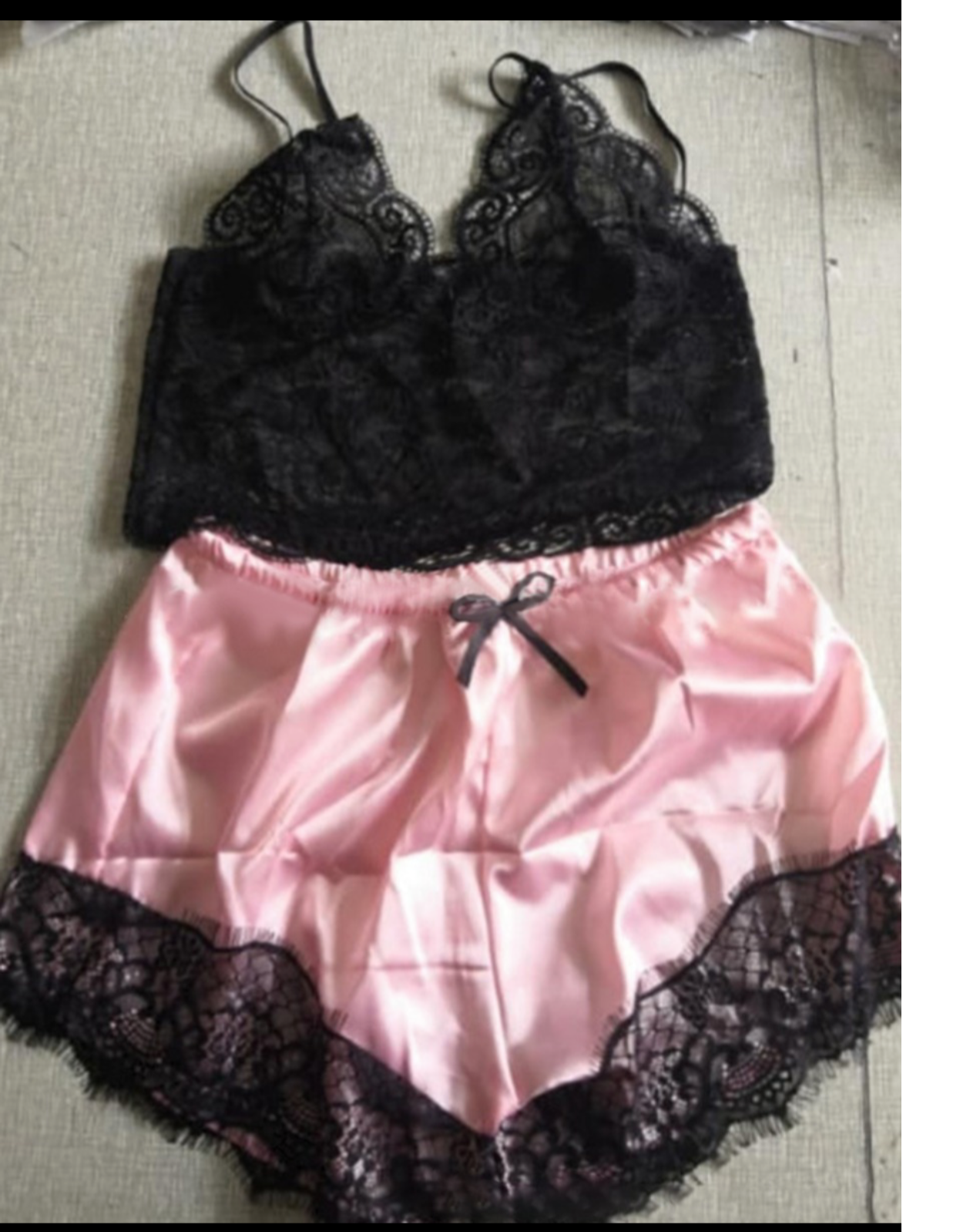 Good Night Silk Lace Set