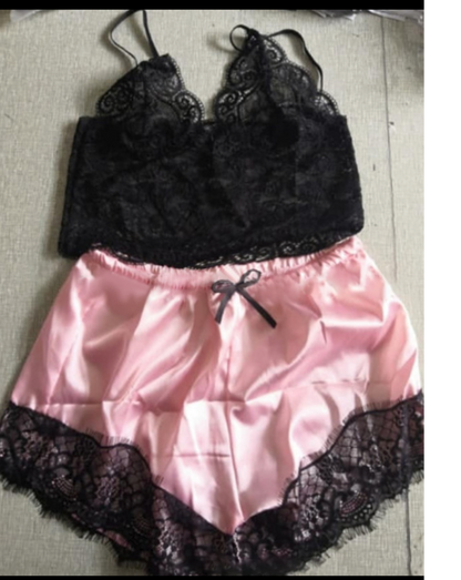 Good Night Silk Lace Set